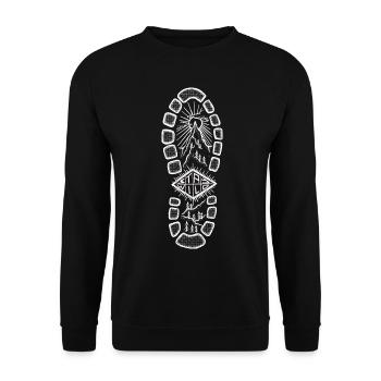 Restez rouge sauvage - Sweat-shirt Unisexe - noir - Devant - Alina (178cm) & Michal (187cm)