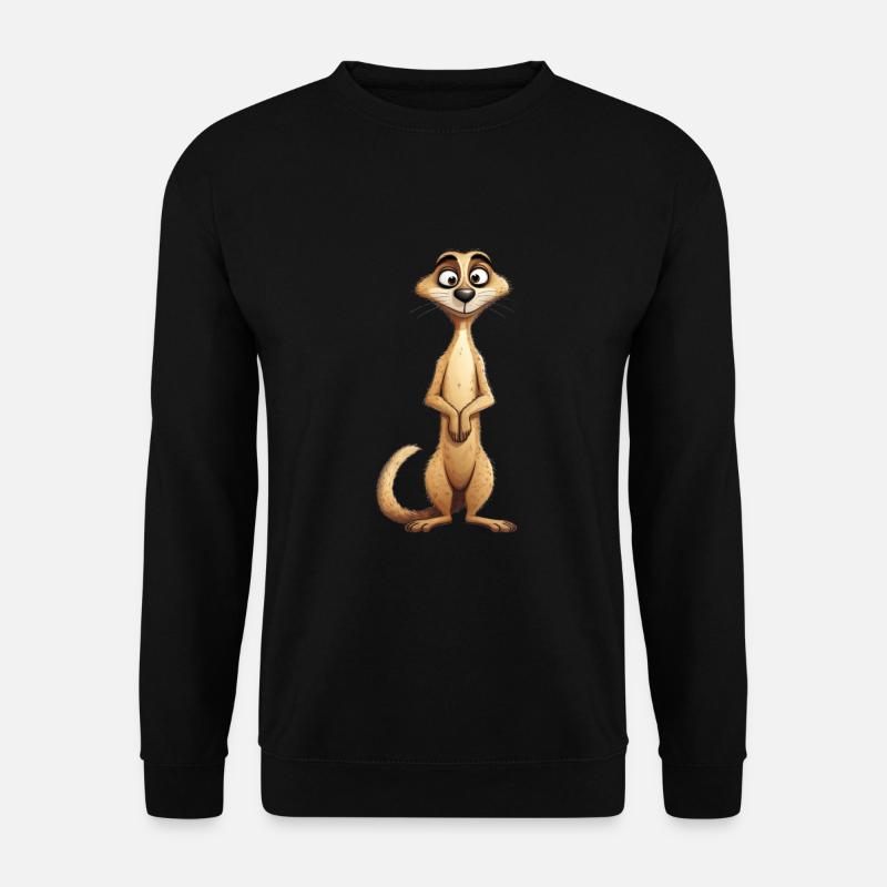Niedliches Erdmännchen Kinder - Unisex Pullover - Schwarz