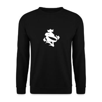SKE-Kronen-Logo - Unisex Pullover - Schwarz - Vorne - Alina (178cm) & Michal (187cm)