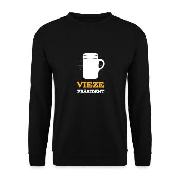 porz viez trier präsident apfelwein mosel - Unisex Pullover - Schwarz - Vorne - Alina (178cm) & Michal (187cm)