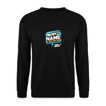 Mon nom - Sweat-shirt Unisexe - noir - Devant - Alina (178cm) & Michal (187cm)