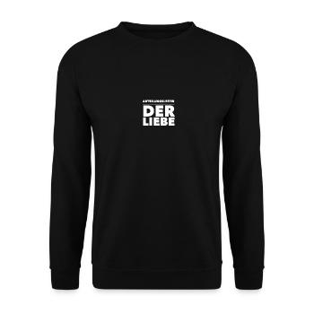 Abteilungsleiter der Liebe k.i.z. - Unisex Pullover - Schwarz - Vorne - Alina (178cm) & Michal (187cm)