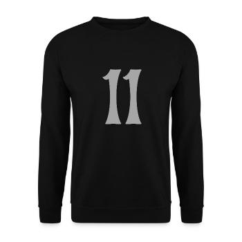 11 - Unisex Sweatshirt - black - Front - Alina (178cm) & Michal (187cm)