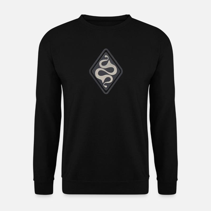 Latene keltisches Symbol grau schwarz - Unisex Pullover - Schwarz