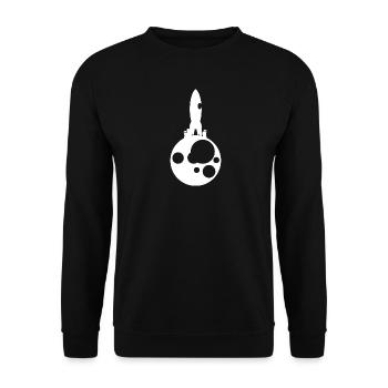 Man and Space - Unisex Sweatshirt - black - Front - Alina (178cm) & Michal (187cm)