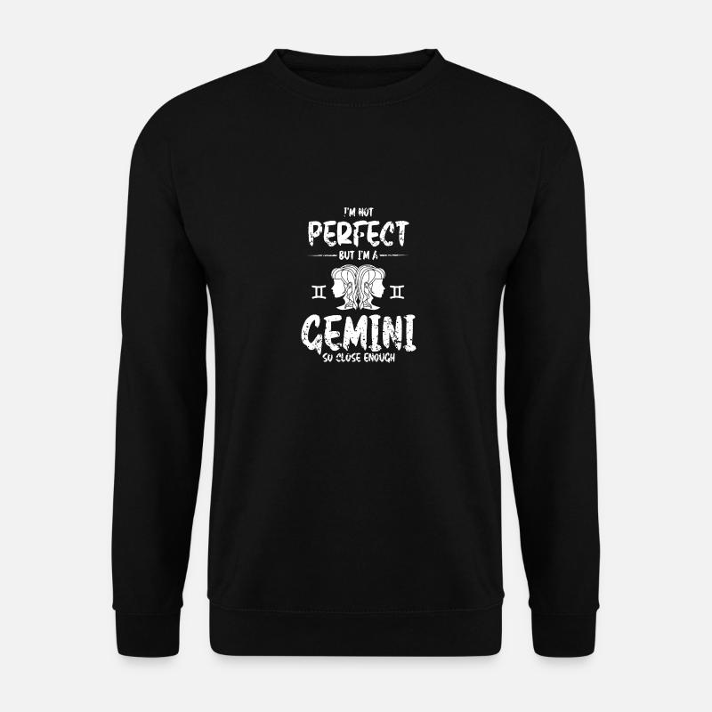Sternzeichen Zwilling - Unisex Pullover - Schwarz