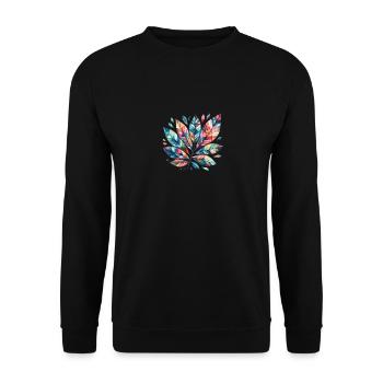 Foliage - Unisex Sweatshirt - black - Front - Alina (178cm) & Michal (187cm)