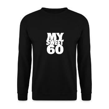 Sweet 60 - Unisex Sweatshirt - black - Front - Alina (178cm) & Michal (187cm)