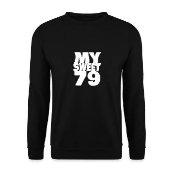 Sweet 79 - Unisex Sweatshirt - black - Front - Alina (178cm) & Michal (187cm)