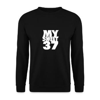 37 - Unisex Sweatshirt - black - Front - Alina (178cm) & Michal (187cm)