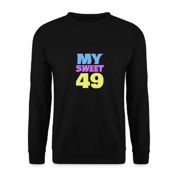 49 - Unisex Pullover - Schwarz - Vorne - Alina (178cm) & Michal (187cm)