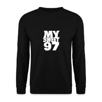 Sweet 97 - Unisex Sweatshirt - black - Front - Alina (178cm) & Michal (187cm)