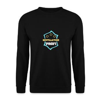 Gift for Distiller - Unisex Sweatshirt - black - Front - Alina (178cm) & Michal (187cm)