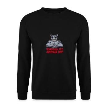 Bodybuilding Muscle Building Fat Loss Without Limit - Unisex Sweatshirt - black - Front - Alina (178cm) & Michal (187cm)