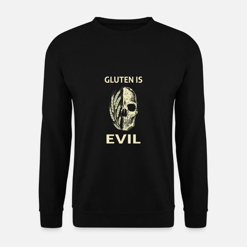 Gluten gluten Est Evil cœliaques - Sweat-shirt Unisexe - noir