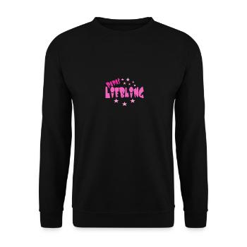 Papas Liebling - Unisex Pullover - Schwarz - Vorne - Alina (178cm) & Michal (187cm)