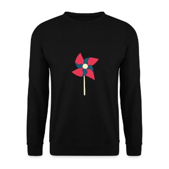 Windrad Windräder - Unisex Pullover - Schwarz - Vorne - Alina (178cm) & Michal (187cm)
