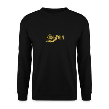 Königin Sportart Schwimmen Tauchen - Unisex Pullover - Schwarz - Vorne - Alina (178cm) & Michal (187cm)
