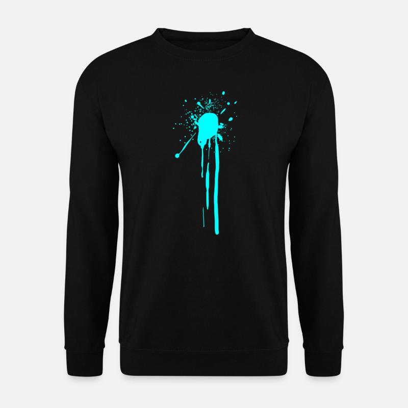 Farbfleck - Sprühdose - Klecks GRAFITTI - Unisex Pullover - Schwarz
