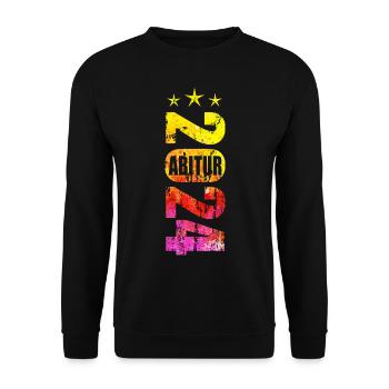 Abitur 2024 - Unisex Pullover - Schwarz - Vorne - Alina (178cm) & Michal (187cm)