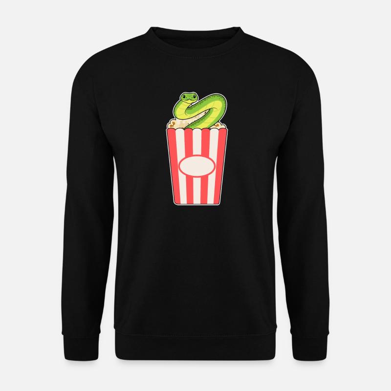Maïs soufflé serpent - Sweat-shirt Unisexe - noir