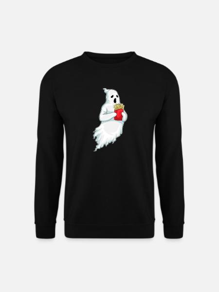 Ghost Halloween french fries - Unisex Sweatshirt - black