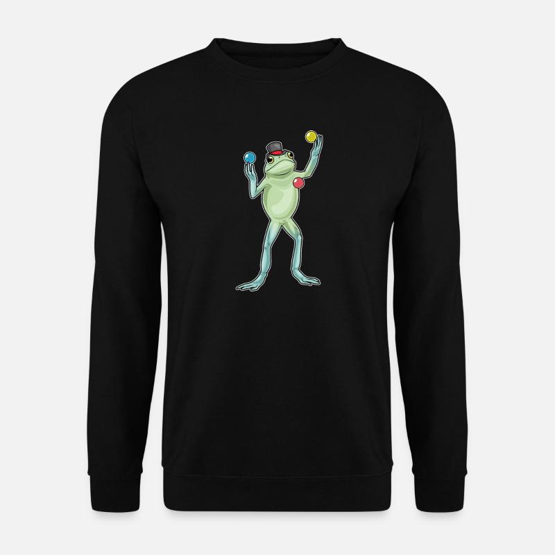Frog juggler juggling - Unisex Sweatshirt - black