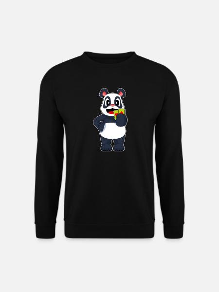 Panda Poker Pokerkarten - Unisex Pullover - Schwarz