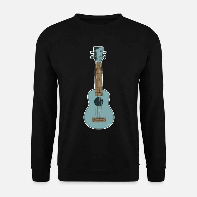 Retro Ukulele - Unisex Pullover - Schwarz