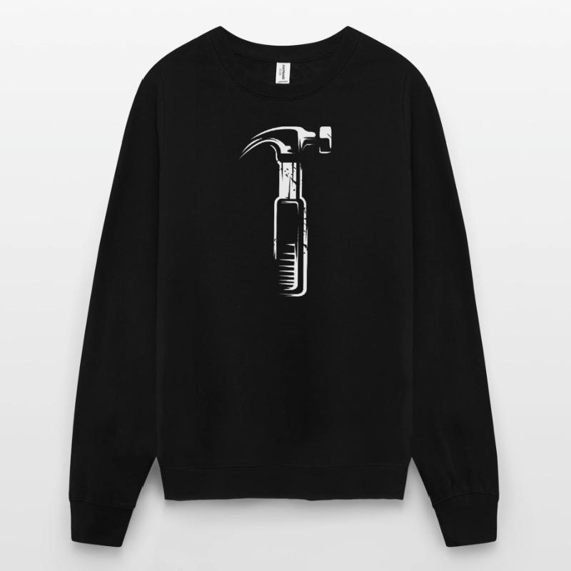 Marteau à effet scratch - Tools Artisans Sweat-shirt Unisexe