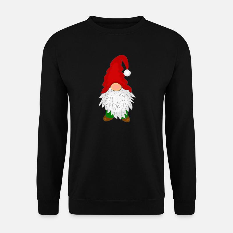 Gnome with a beard - Unisex Sweatshirt - black