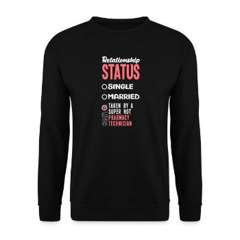 Apotheker Pharmazeutisch-technischer - Unisex Pullover - Schwarz - Vorne - Alina (178cm) & Michal (187cm)