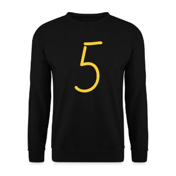 5 - Unisex Sweatshirt - black - Front - Alina (178cm) & Michal (187cm)