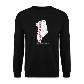 Carte du Groenland : Non disponible à la vente - Sweat-shirt Unisexe - noir - Devant - Alina (178cm) & Michal (187cm)