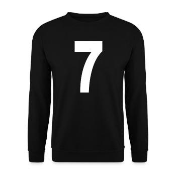 7 Nombres - Sweat-shirt Unisexe - noir - Devant - Alina (178cm) & Michal (187cm)