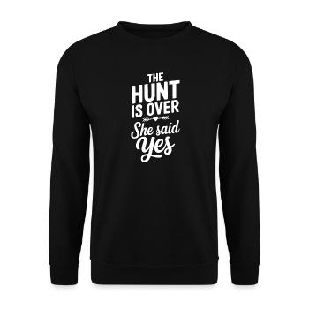 The Hunt is Over She Said Yes - Sweat-shirt Unisexe - noir - Devant - Alina (178cm) & Michal (187cm)