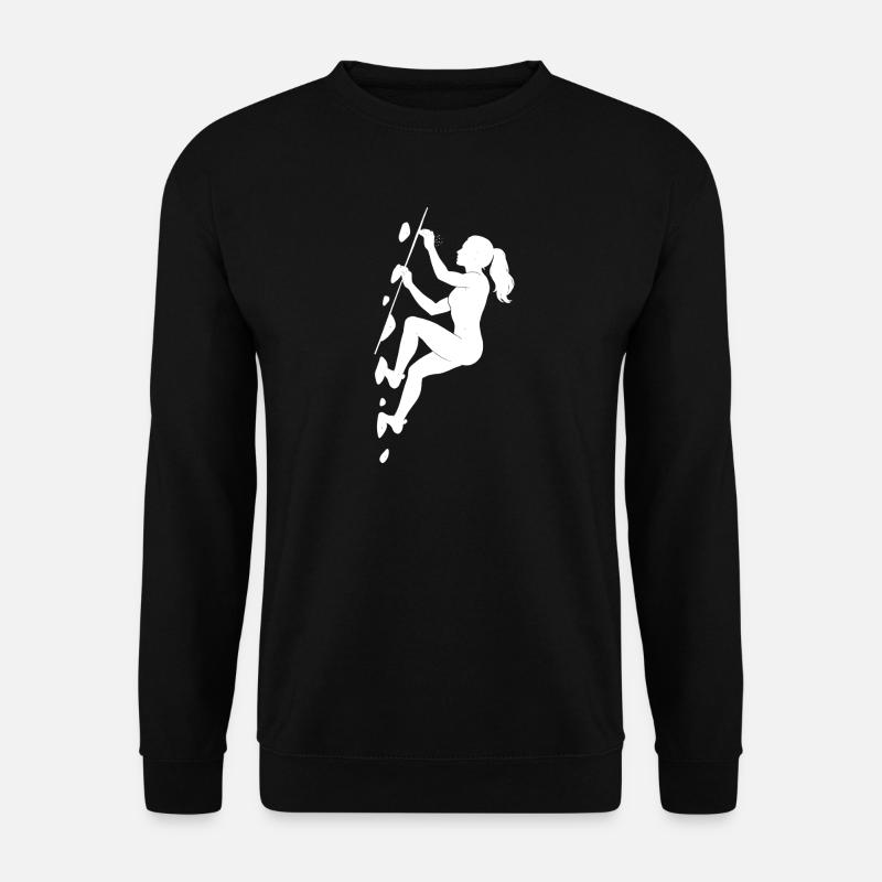 Boulder Silhouette – Aesthetics & Chalk Focus - Unisex Sweatshirt - black