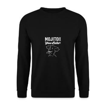 Mojito du plus tard cadeau des parents de chiens - Sweat-shirt Unisexe - noir - Devant - Alina (178cm) & Michal (187cm)