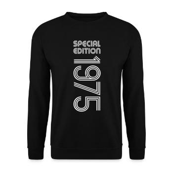 Special Edition 1975 - Birthday 1975 Color Change - Unisex Sweatshirt - black - Front - Alina (178cm) & Michal (187cm)