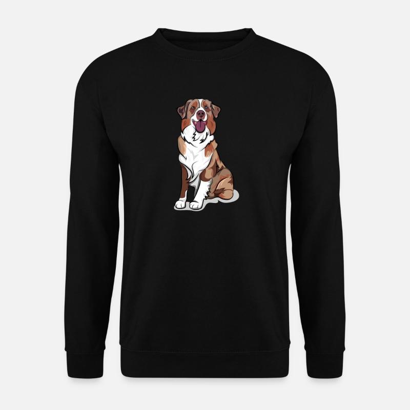 AUSTRALIAN SHEPHERD komplet redmerle - Unisex Pullover - Schwarz