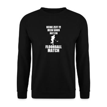 Floorball - Sweat-shirt Unisexe - noir - Devant - Alina (178cm) & Michal (187cm)