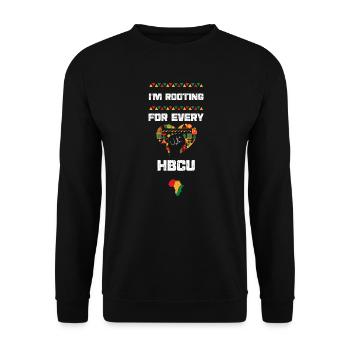 Je suis enraciné pour chaque HBCU - Sweat-shirt Unisexe - noir - Devant - Alina (178cm) & Michal (187cm)