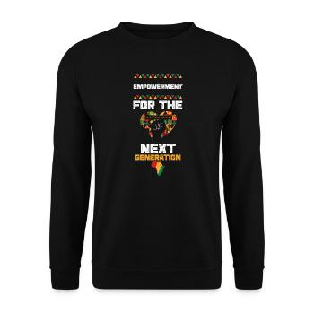 Autonomisation de la prochaine génération - Sweat-shirt Unisexe - noir - Devant - Alina (178cm) & Michal (187cm)