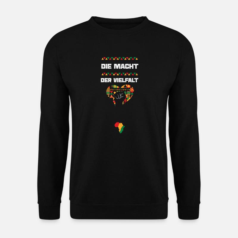 Die Macht der Vielfalt - Unisex Pullover - Schwarz