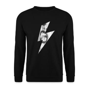 Flash Punk, Rebel ja. - Unisex Pullover - Schwarz - Vorne - Alina (178cm) & Michal (187cm)