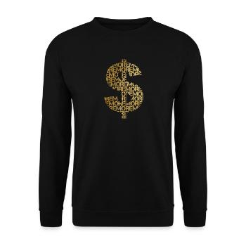 DOLLAR - Unisex Sweatshirt - black - Front - Alina (178cm) & Michal (187cm)