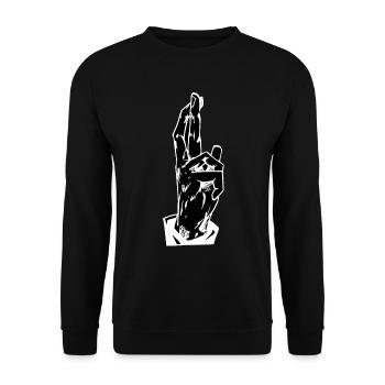 Anime main signe japonais Anime Manga - Sweat-shirt Unisexe - noir - Devant - Alina (178cm) & Michal (187cm)