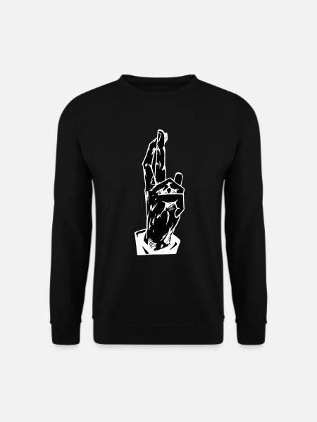 Anime Handzeichen Japanische Anime Manga - Unisex Pullover - Schwarz