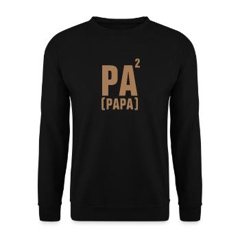 DAD - FATHER - FATHER'S DAY - BIRTHDAY VALENTINE'S DAY - Unisex Sweatshirt - black - Front - Alina (178cm) & Michal (187cm)
