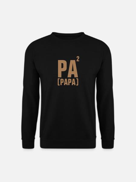 PAPA - VATER - VATERTAG - GEBURTSTAG VALENTINSTAG - Unisex Pullover - Schwarz